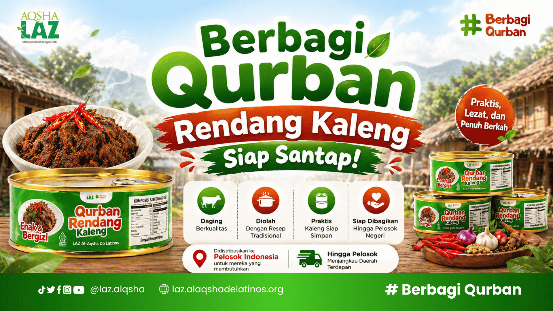 Berbagi Qurban: Rendang Kaleng Siap Saji